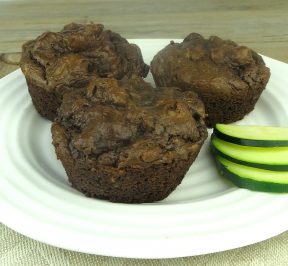 choc-avocado-zucchini-muffins