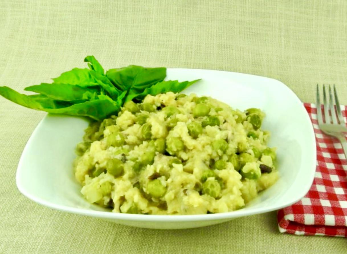 Cauliflower Risotto with English Peas | Jane's Healthy Kitchen