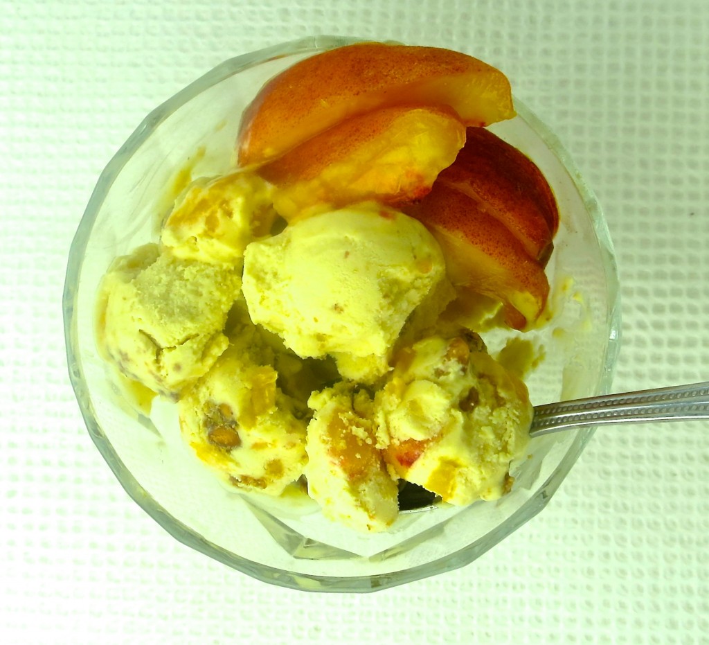 peach-coconut icecream
