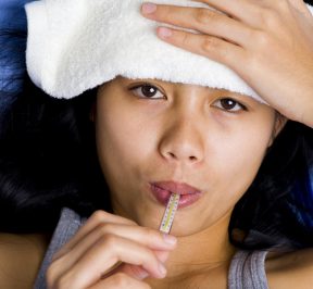 flu-woman-temperature