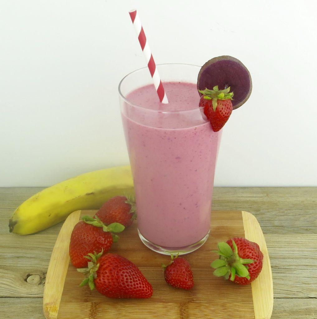 strawberry-banana-milkshake